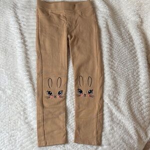 H&M Girls Brown Bunny Leggings for Kids